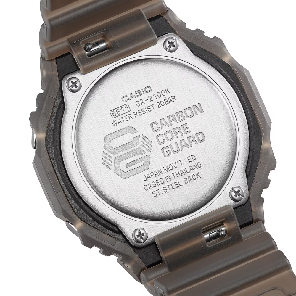 CASIO G-SHOCK GA-2100K-5ADR Analog Digital Men's Watch Brown Resin Strap 200M Water Resistant