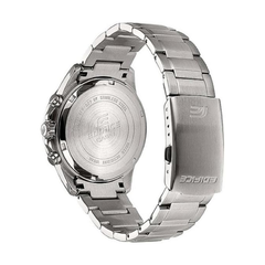 CASIO EDIFICE EFR-526D-1AVUDF Chronograph Watch for Men with Stainless Steel Band and Black Dial Silver