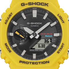 CASIO G-SHOCK GA-B2100C-9A Men's Analog-Digital Bluetooth Solar Watch – Carbon Core Guard, Shock Resistant, 200M Water Resistant, Yellow