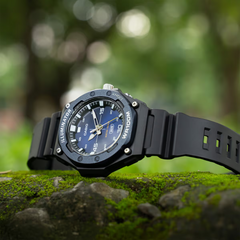 CASIO MW-620H-2AVDF Standard Analog Men’s Watch – Blue Dial, 100M Water Resistance, Luminous Hands, Date Display, Quartz Movement, Resin Case & Strap, Long Battery Life – Men’s Classic Sports Watch