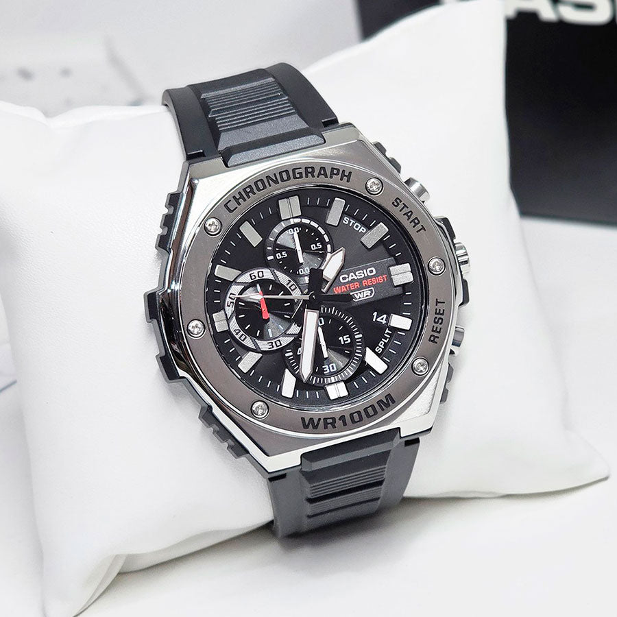 CASIO MWA-300H Series Standard Analog Men’s Watch – Stainless Steel Bezel, LED Light, 100M Water Resistance, Quartz Movement, Long Battery Life, Resin Case & Strap – Men’s Classic Sports Watch