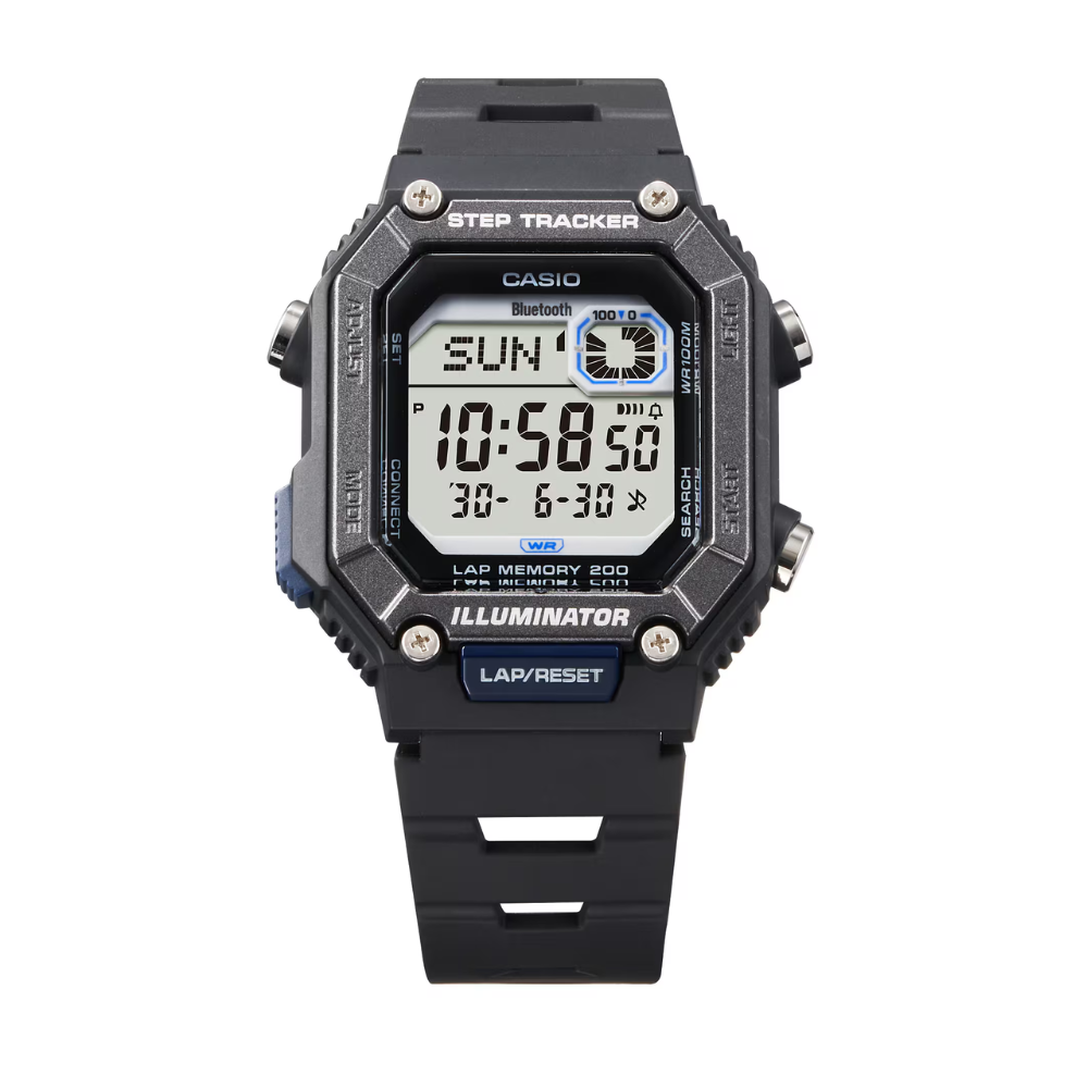 CASIO WS-B1000 Series Digital Bluetooth Watch – Smartphone Pairing, Step Tracker, Stopwatch, 100M Water Resistant, Sports & Fitness Smartwatch