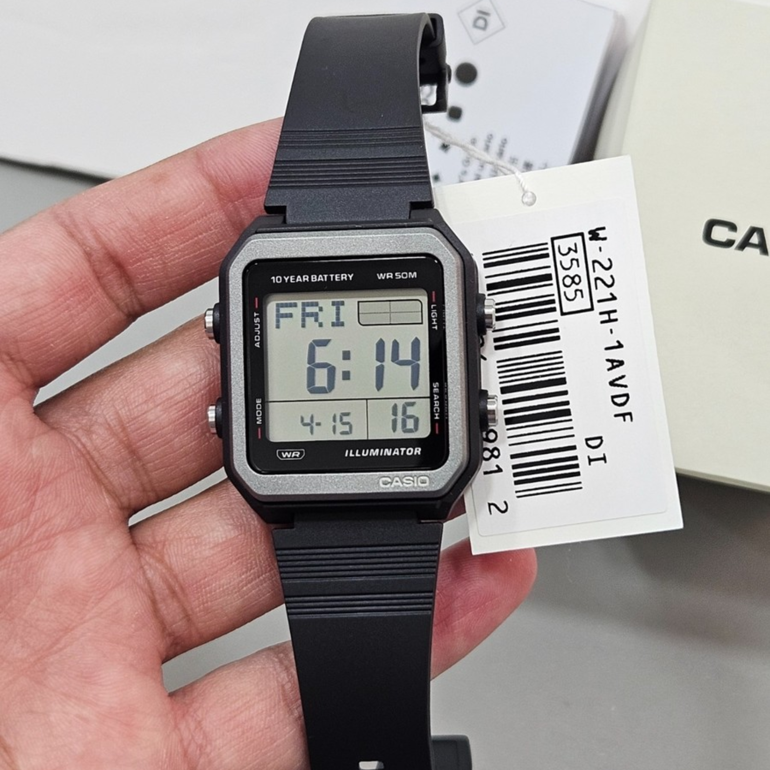 CASIO W-221H Series Men's Digital Watches – Stylish, Water Resistant & Durable