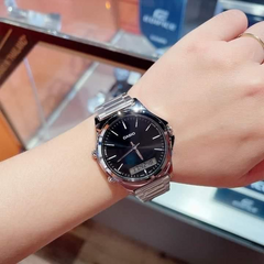 CASIO MTP-VC01D Series Analog-Digital Combination Men’s Watch – Stainless Steel Case & Band, Dual Time Display, Quartz Movement, Stopwatch, Alarm, 50M Water Resistance – Men’s Classic Sports Watch