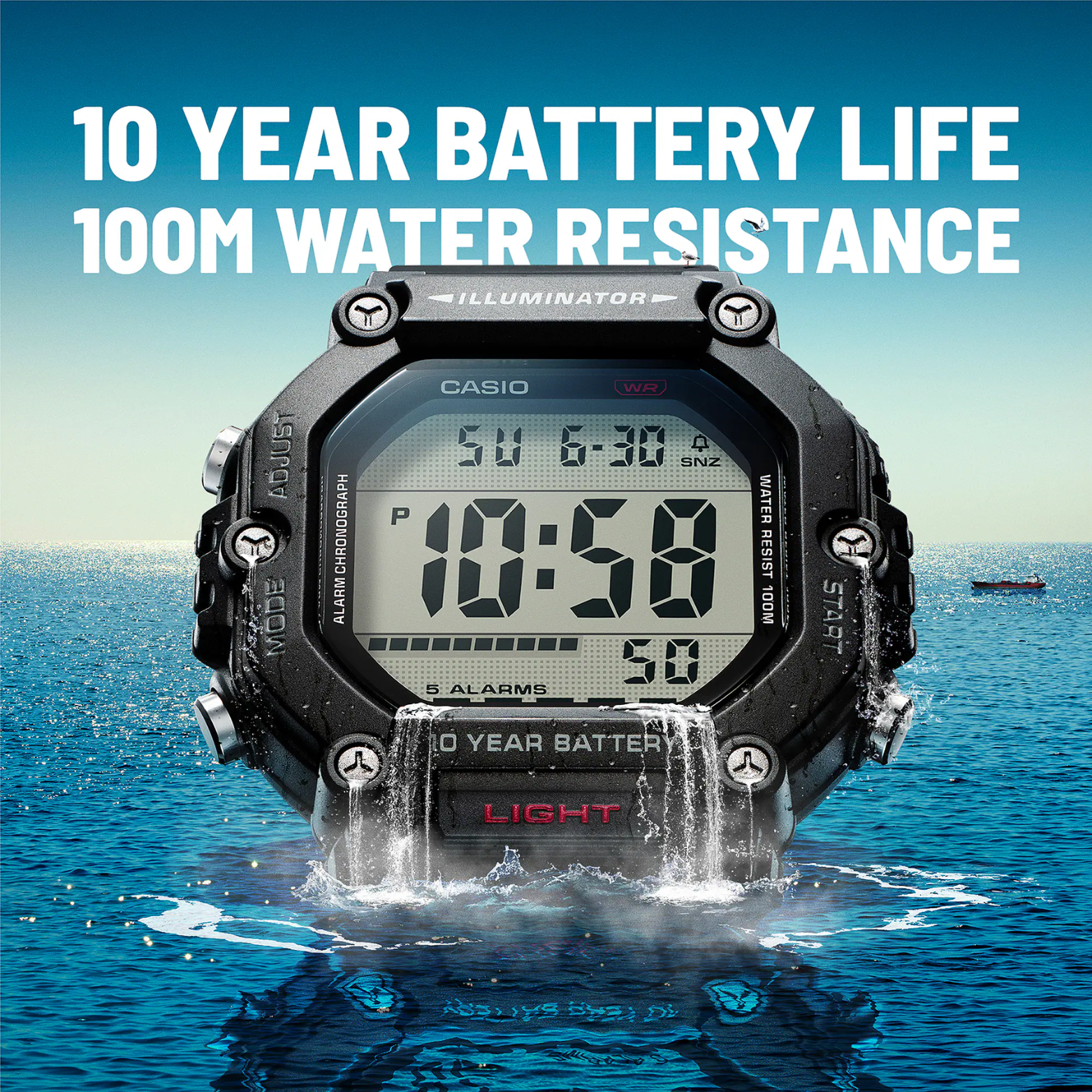 CASIO AE-1600H-1AVDF MODEL DIGITAL WATCHES