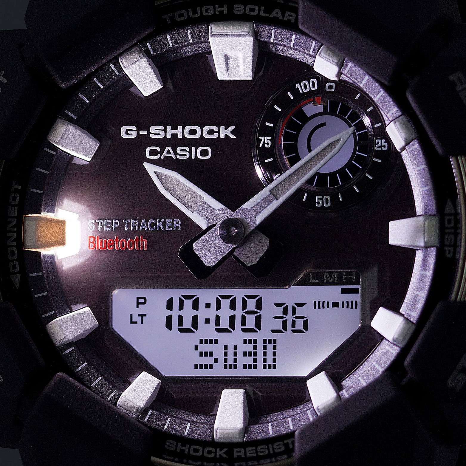 CASIO G-SHOCK GA-B010-3A Analog-Digital Men’s Watch, Shock Resistant, 200M Water Resistant, Green Resin Strap