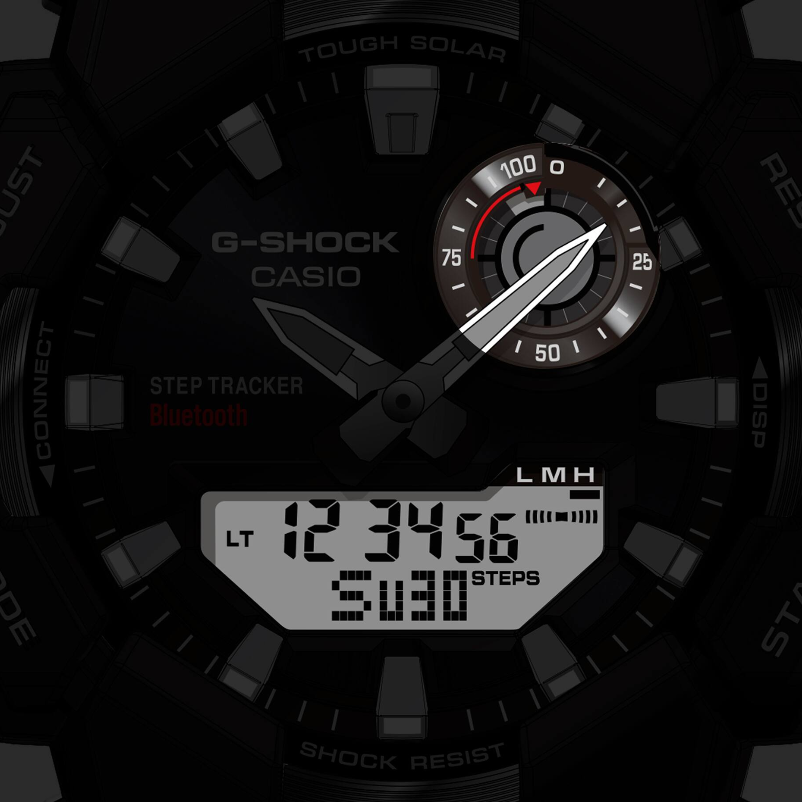 CASIO G-SHOCK GA-B010-1A1 Analog-Digital Men’s Watch, Shock Resistant, 200M Water Resistant, Black Resin Strap