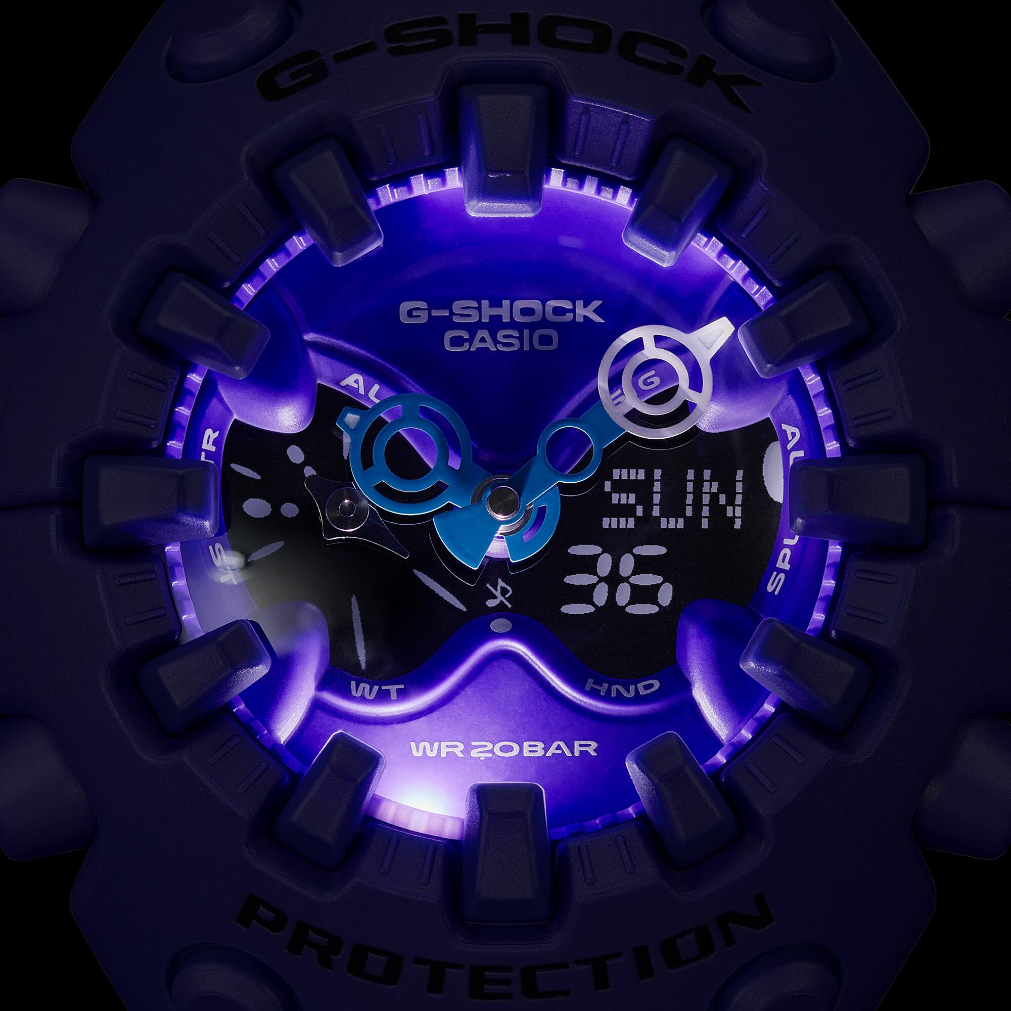 G-SHOCK GA-V01-2A Men’s Analog-Digital Watch – Tough Solar, Shock Resistant, 200M Water Resistance – Blue