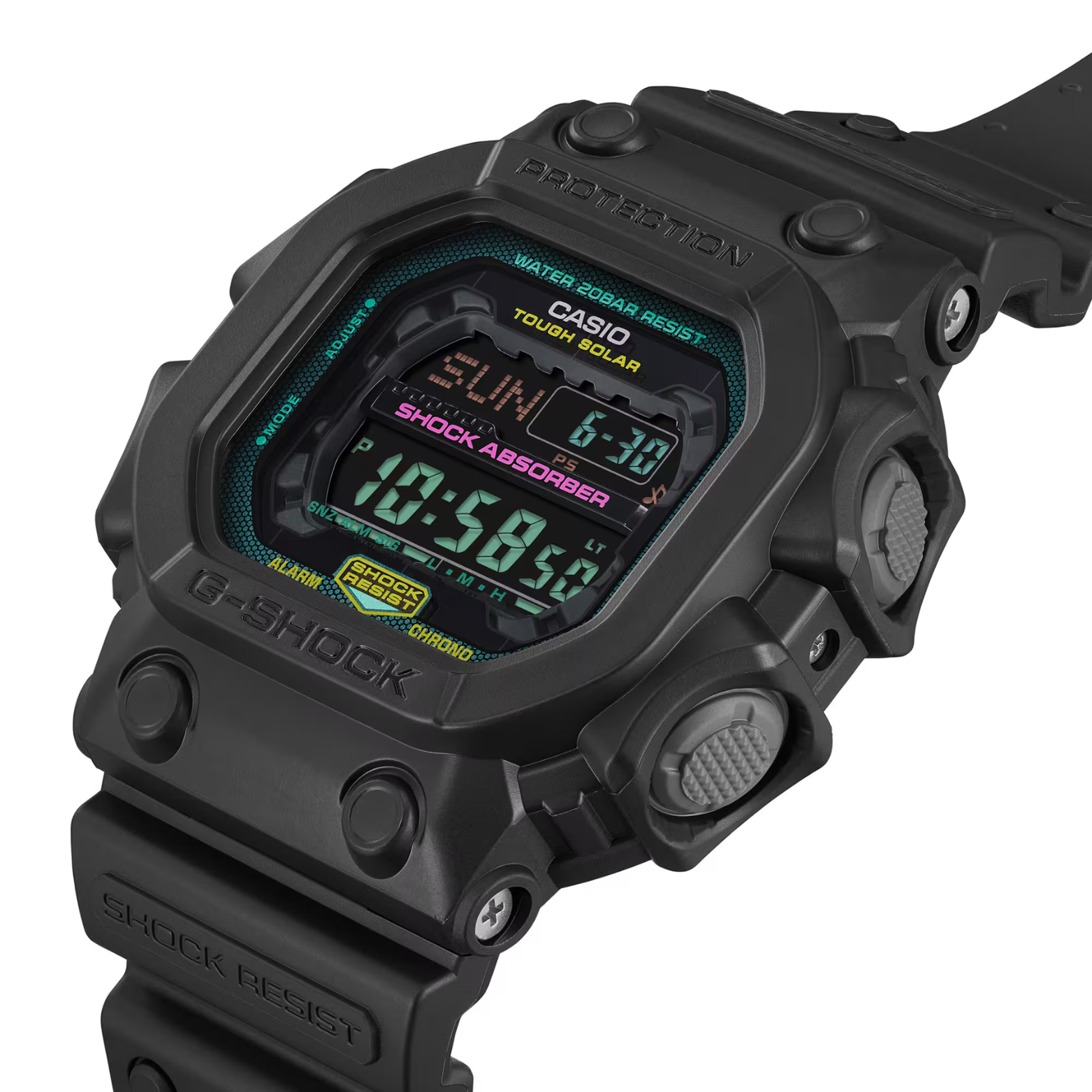 CASIO G-SHOCK GX-56MF-1DR Digital Men’s Watch, Shock Resistant, 200M Water Resistant, Black Resin Strap