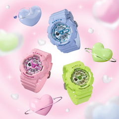 Casio Baby-G BA-110YK-3ADR Women’s Analog-Digital Watch, Green Resin Band, Y2K Style, Shock Resistant, 100m Water Resistant