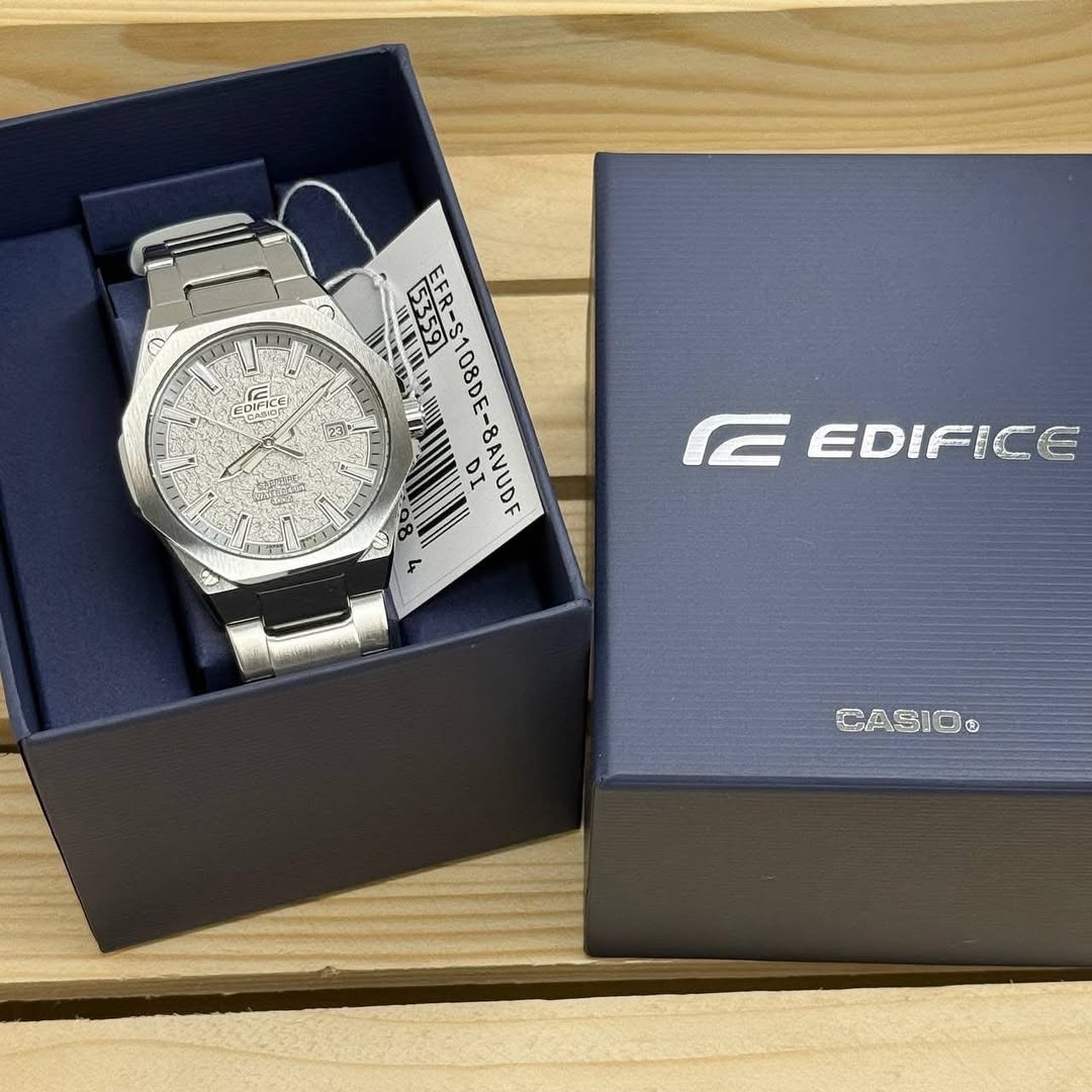 CASIO EDIFICE EFR-S108DE-8AVUDF MODEL 3-HAND ANALOG WATCHES