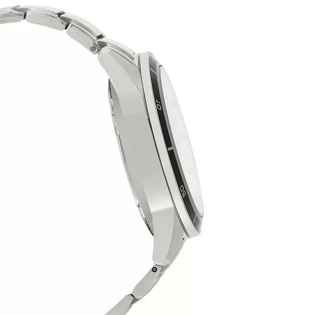 CASIO EDIFICE EFR-526D-7AVUDF Chronograph Watch for Men with Stainless Steel Band and White Dial Silver
