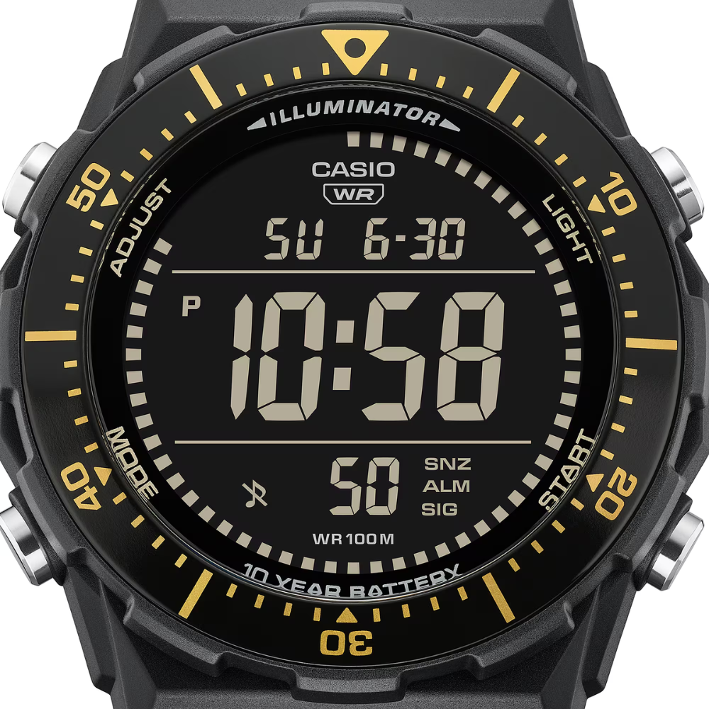 CASIO AE-1700-1BVDF Digital Sports Watch – Black Resin Strap, Large Display, Everyday Outdoor & Active Wear - THE HAPPY BUY