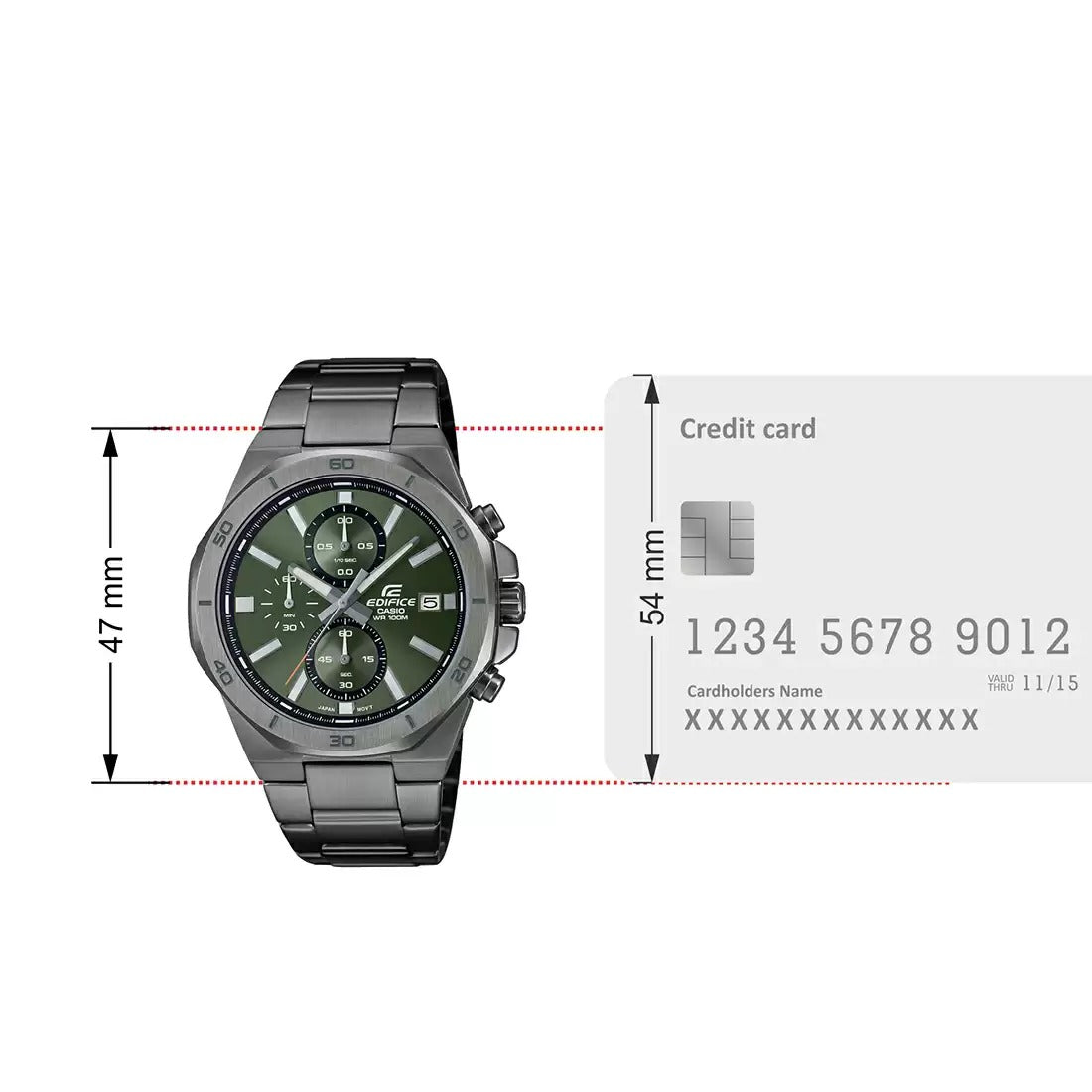 CASIO EDIFICE EFV-640DC-3ADF MODEL WATCHES