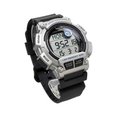 CASIO WS-2100H Series Standard Digital Watch – 10-Year Battery, World Time, Dual Time, LED Light, 100M Water Resistance, Stopwatch & Alarm – Men’s Sports Outdoor Watch
