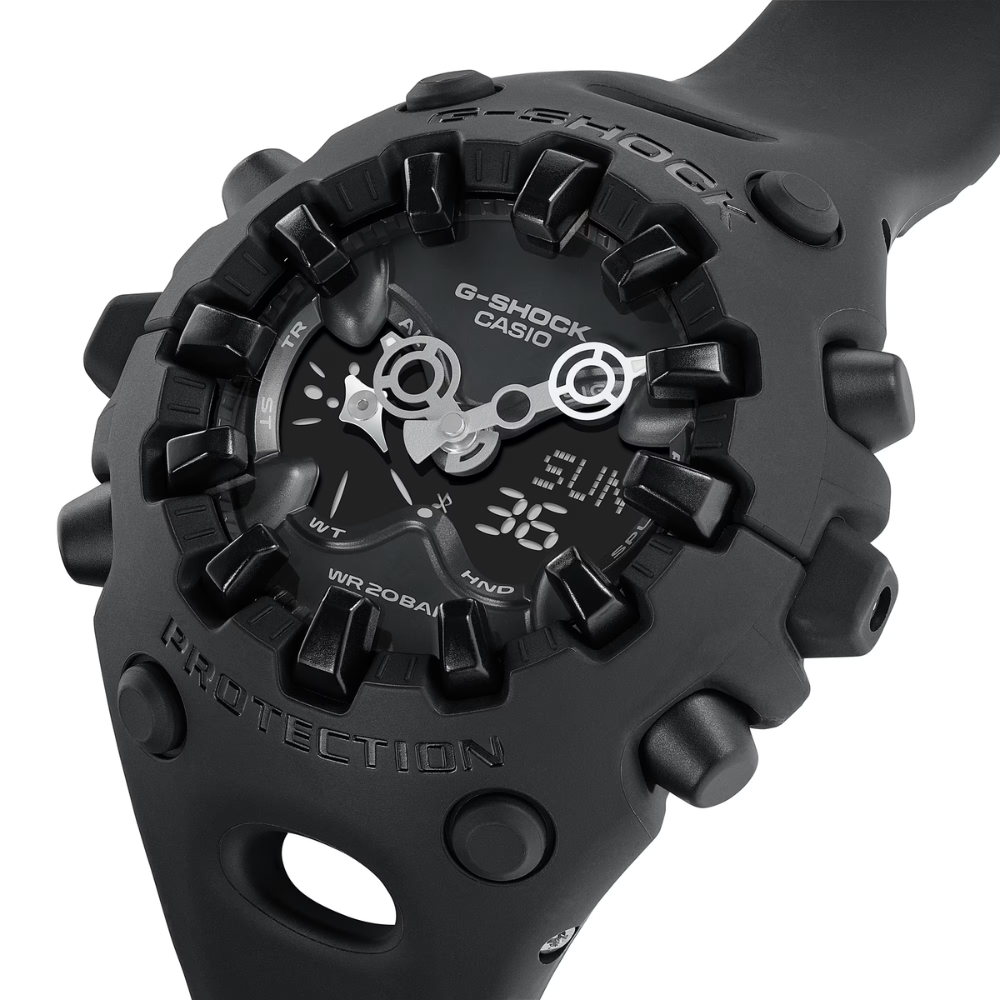 G-SHOCK GA-V01-1A Men’s Analog-Digital Watch – Tough Solar, Shock Resistant, 200M Water Resistance – Black