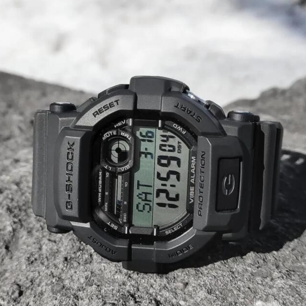 CASIO G-SHOCK GD-350-8DR Digital Men's Watch Grey Resin Strap Vibration Alarm 200M Water Resistant