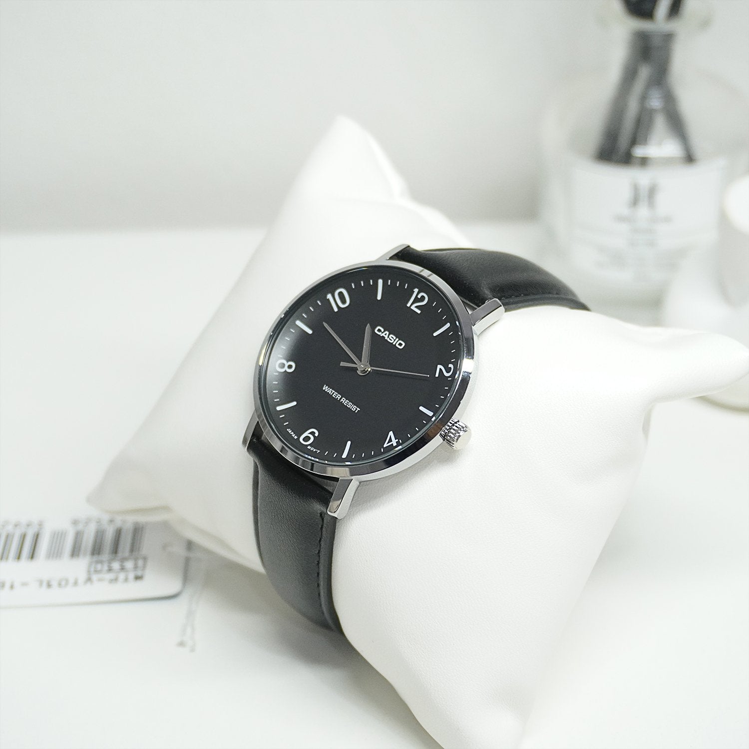 CASIO MTP-VT03L Series Men’s Analog Watch – Minimalist Design, Leather Strap, Slim Case, Water Resistant