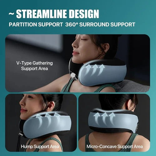 Philips PPM3304 Shoulder & Neck Massager – 4‑Node Kneading + 42 °C Hot Compress, Cordless, USB‑C, Ergonomic Wraparound Design