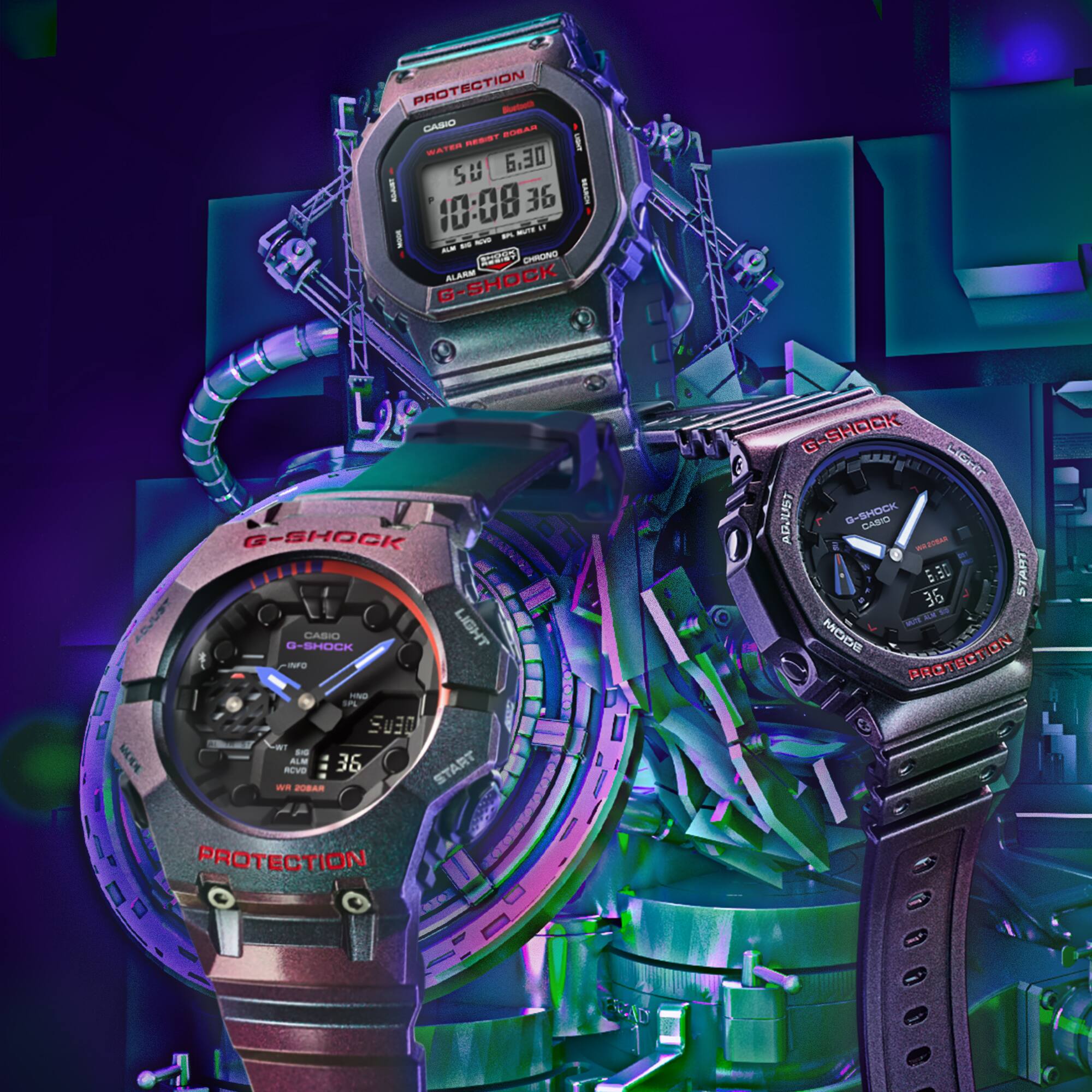 CASIO G-SHOCK DW-B5600AH-6D MODEL WATCHES