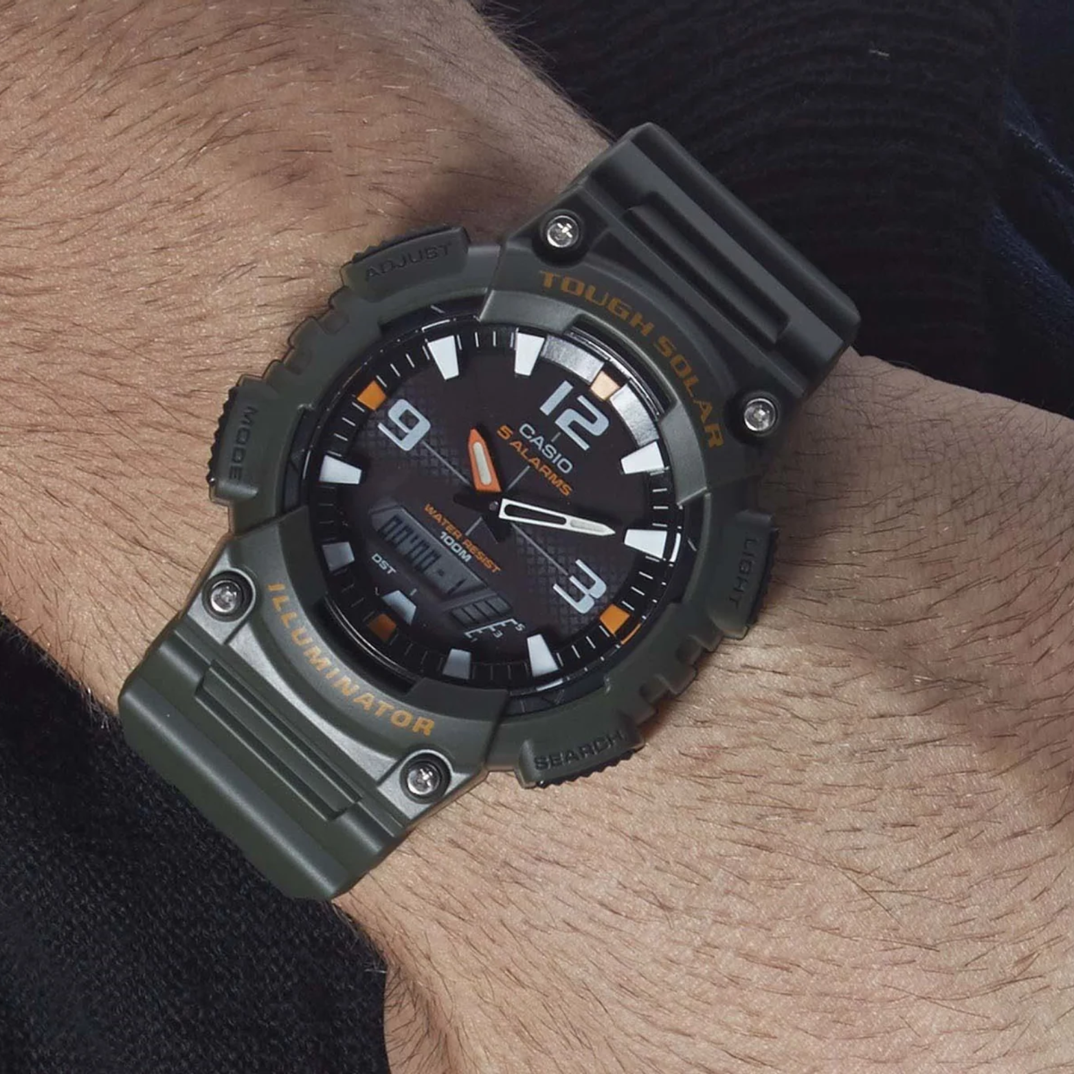 CASIO AQ-S810W-3AVDF MODEL ANALOG-DIGITAL TOUGH SOLAR WATCHES