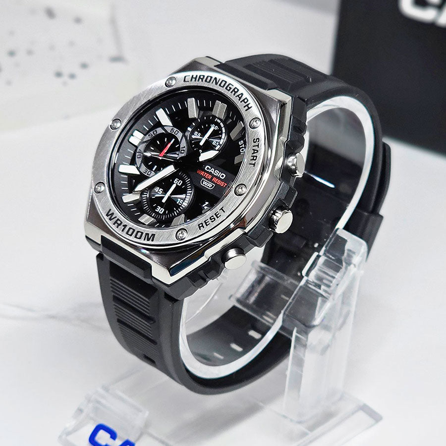 CASIO MWA-300H Series Standard Analog Men’s Watch – Stainless Steel Bezel, LED Light, 100M Water Resistance, Quartz Movement, Long Battery Life, Resin Case & Strap – Men’s Classic Sports Watch