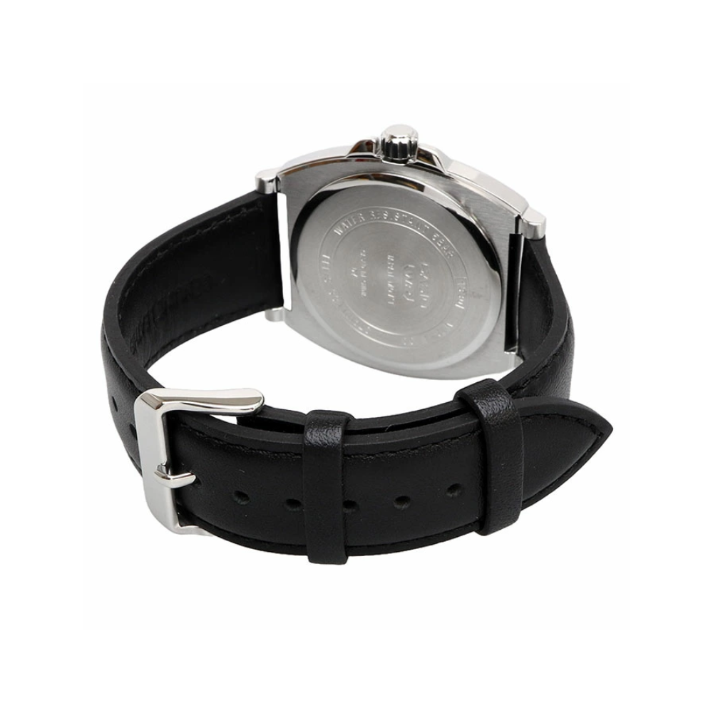 CASIO MTP-E730L-1AVDF Men's Analog Watch – Black Dial Leather Strap Quartz Timepiece | Retrograde Sub-Dial, Water Resistant & Stylish Design