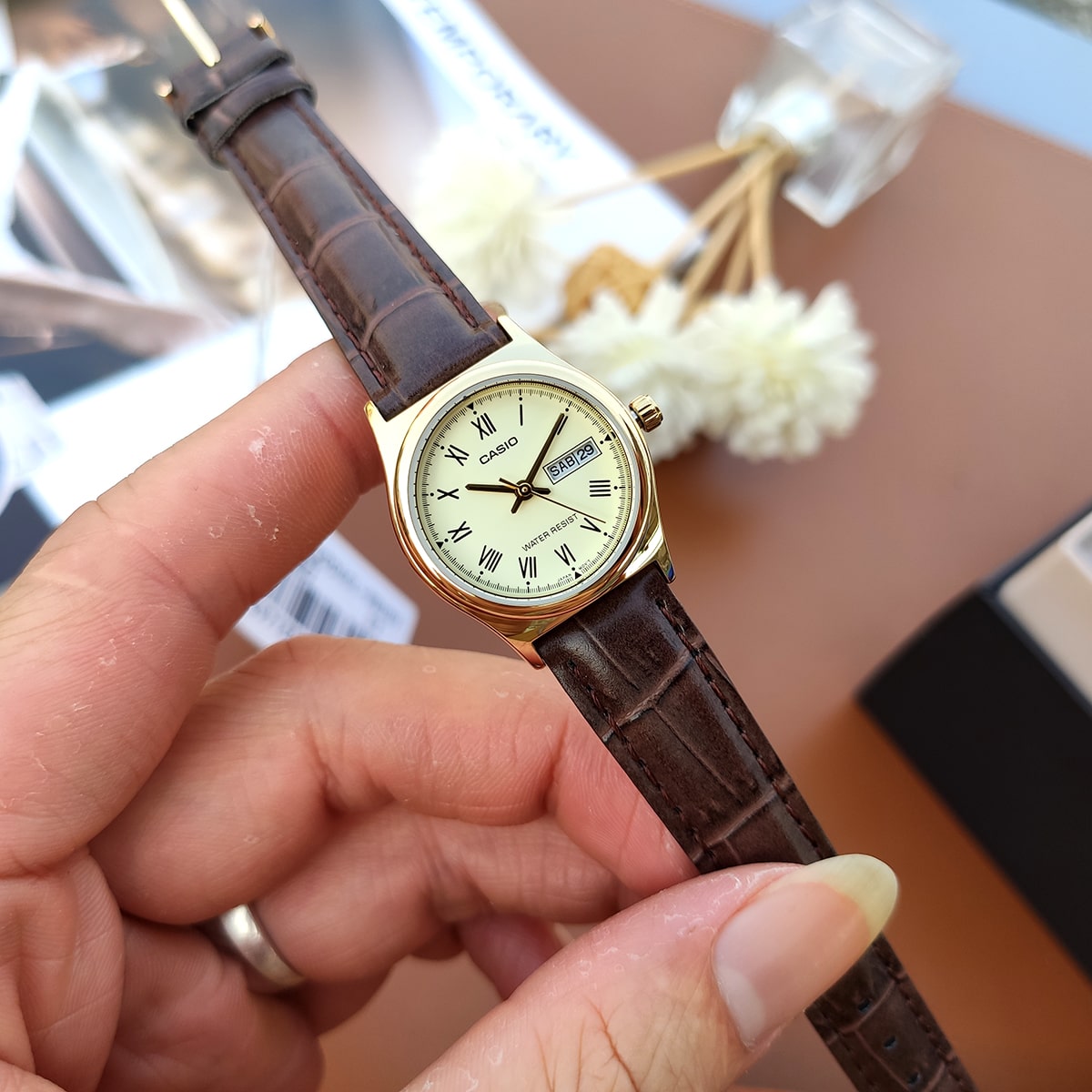CASIO LTP-V006GL-9BUDF MODEL WOMEN'S ANALOG WATCHES