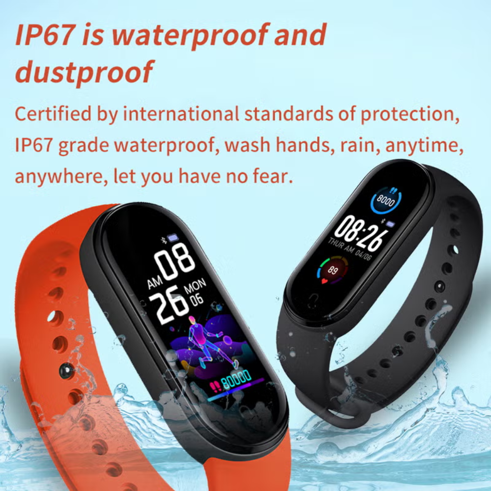 Xiaomi Mi Smart Band 5 – 1.1” AMOLED Color Display, 11 Sports Modes, 24/7 Heart Rate & Sleep Monitoring, Magnetic Charging, 14-Day Battery Life, 5 ATM Waterproof – Black Fitness Smart Bracelet for Android & iOS