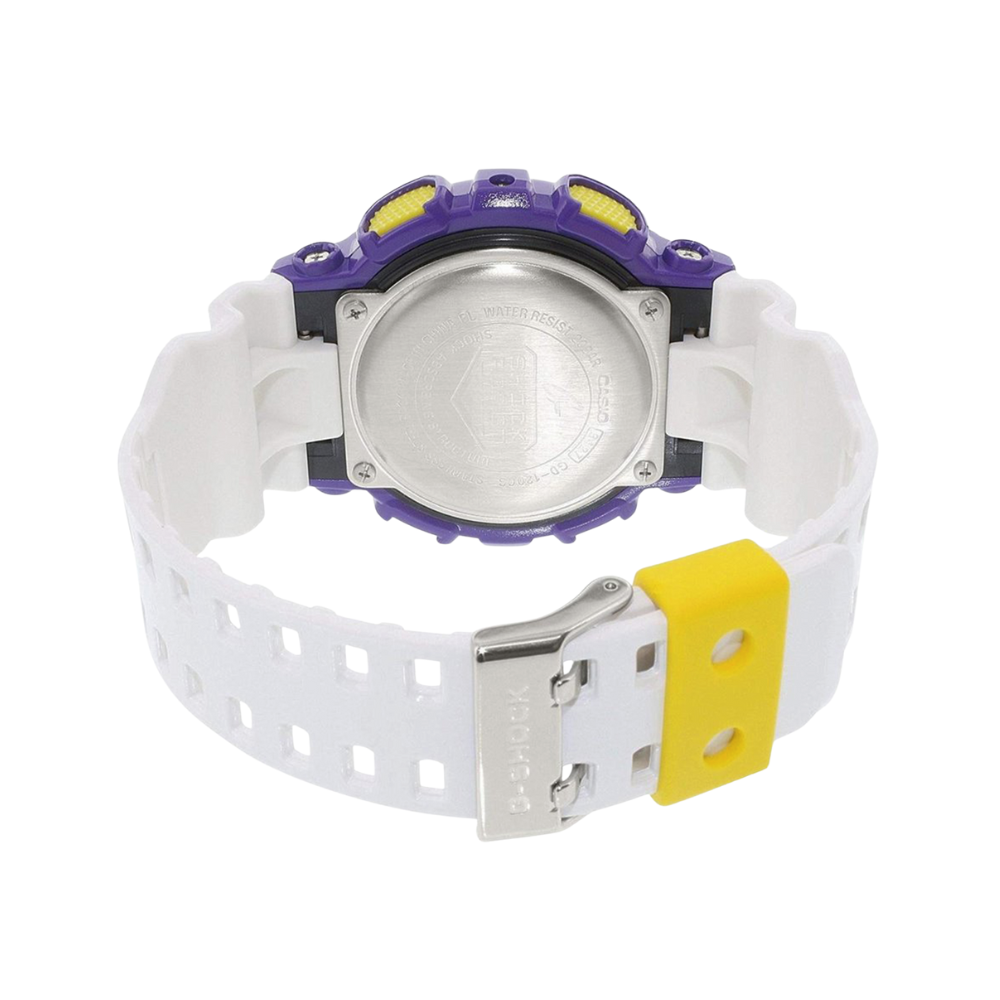 CASIO G-SHOCK GD-120CS-6DR Men's Digital Watch – Shock Resistant, 200M Water Resistant, LED Super Illuminator, Limited Edition White & Purple