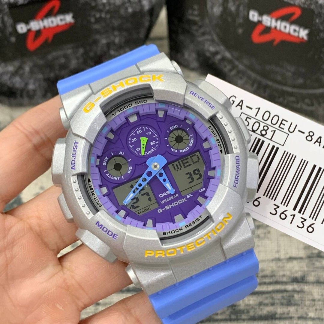 CASIO G-SHOCK GA-100EU-8A2DR MODEL WATCHES