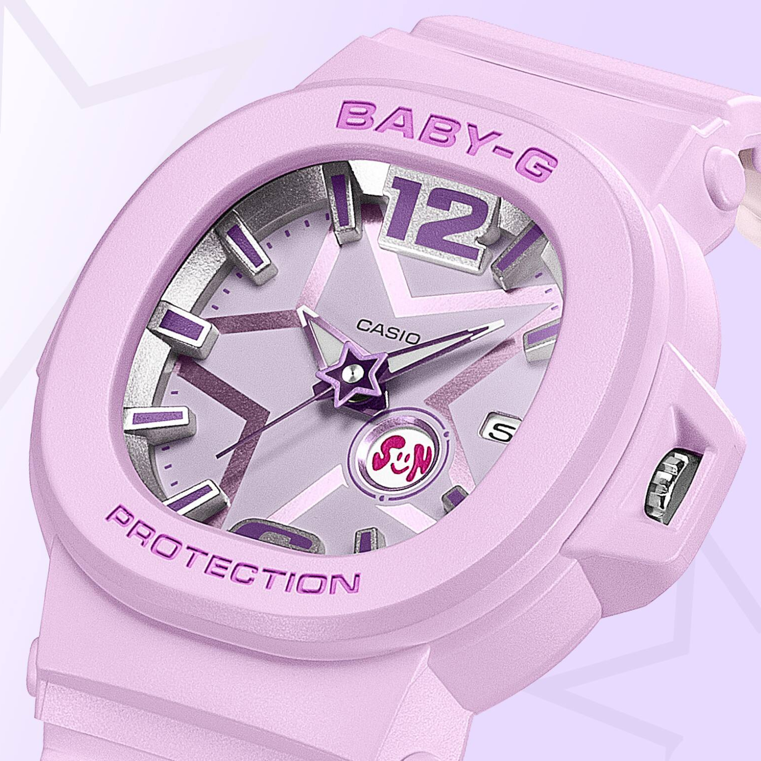 Casio BABY-G Analog Women’s Watch, Shock Resistant, 100m Water Resistant, Star Dial, Blue/Light Blue, BGA-10D-2A2