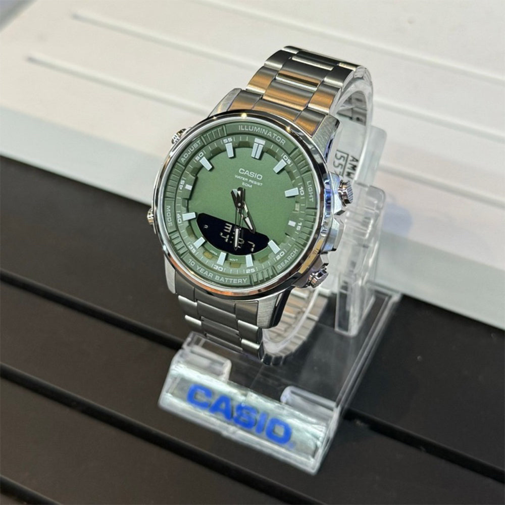 CASIO AMW-880D-3AVDF MODEL ANALOG-DIGITAL COMBINATION WATCHES