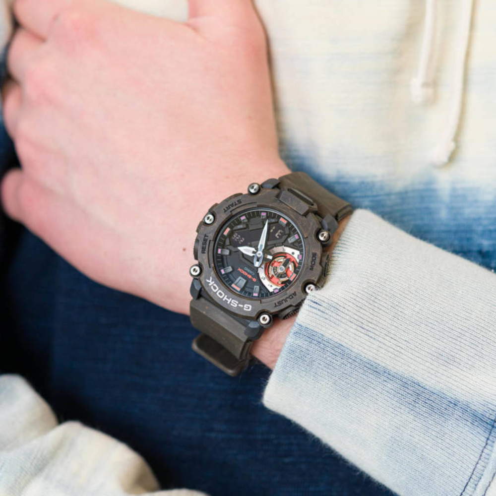 CASIO G-SHOCK GA-2200MFR-5A MODEL DIGITAL-ANALOG WATCHES