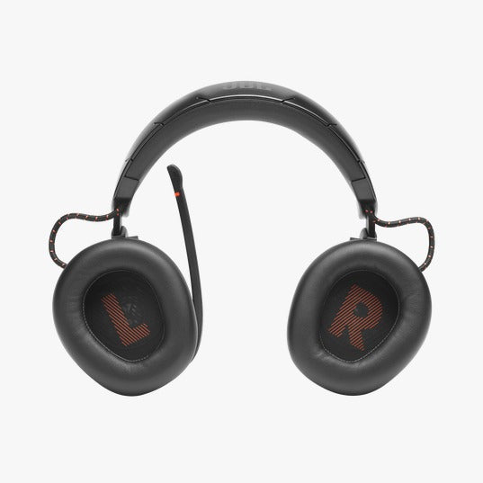 سماعة الألعاب اللاسلكية JBL QUANTUM 600 عالية الأداء، بتصميم يغطي الأذن، مع صوت محيطي وميزة الدردشة.