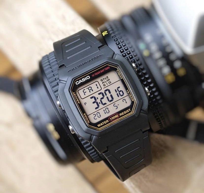 CASIO W-800HG-9AVDF Digital Watch – Classic Design, 100M Water Resistance, LED Backlight, 10-Year Battery