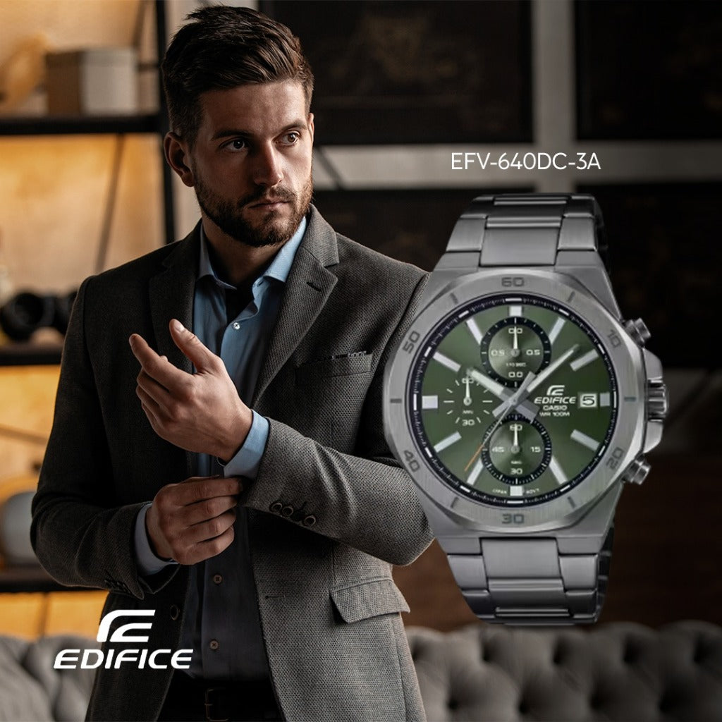 CASIO EDIFICE EFV-640DC-3ADF MODEL WATCHES
