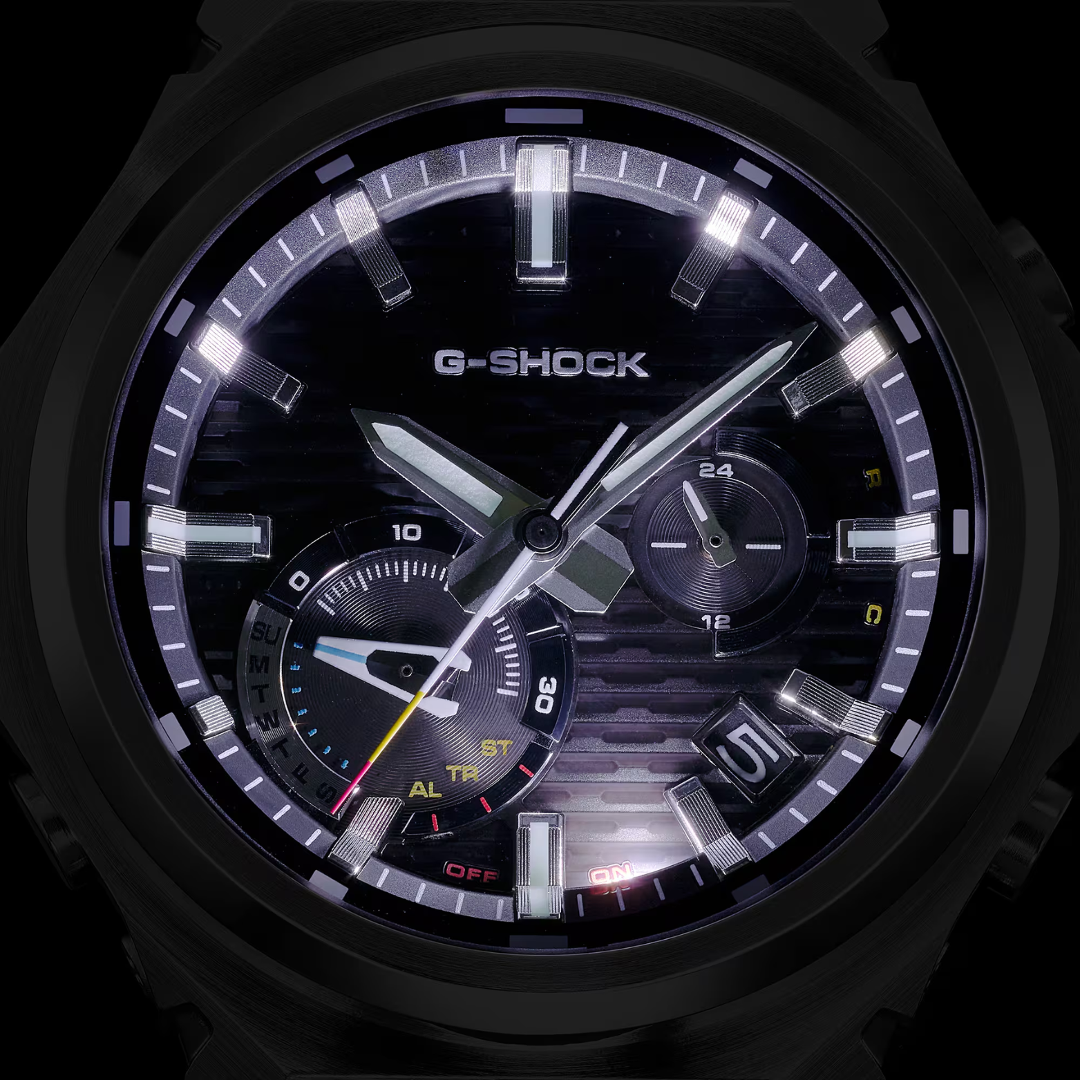 CASIO G-SHOCK GST-B1000D-3A Analog Men’s Watch, Shock Resistant, Tough Solar, 200M Water Resistant, Stainless Steel Band