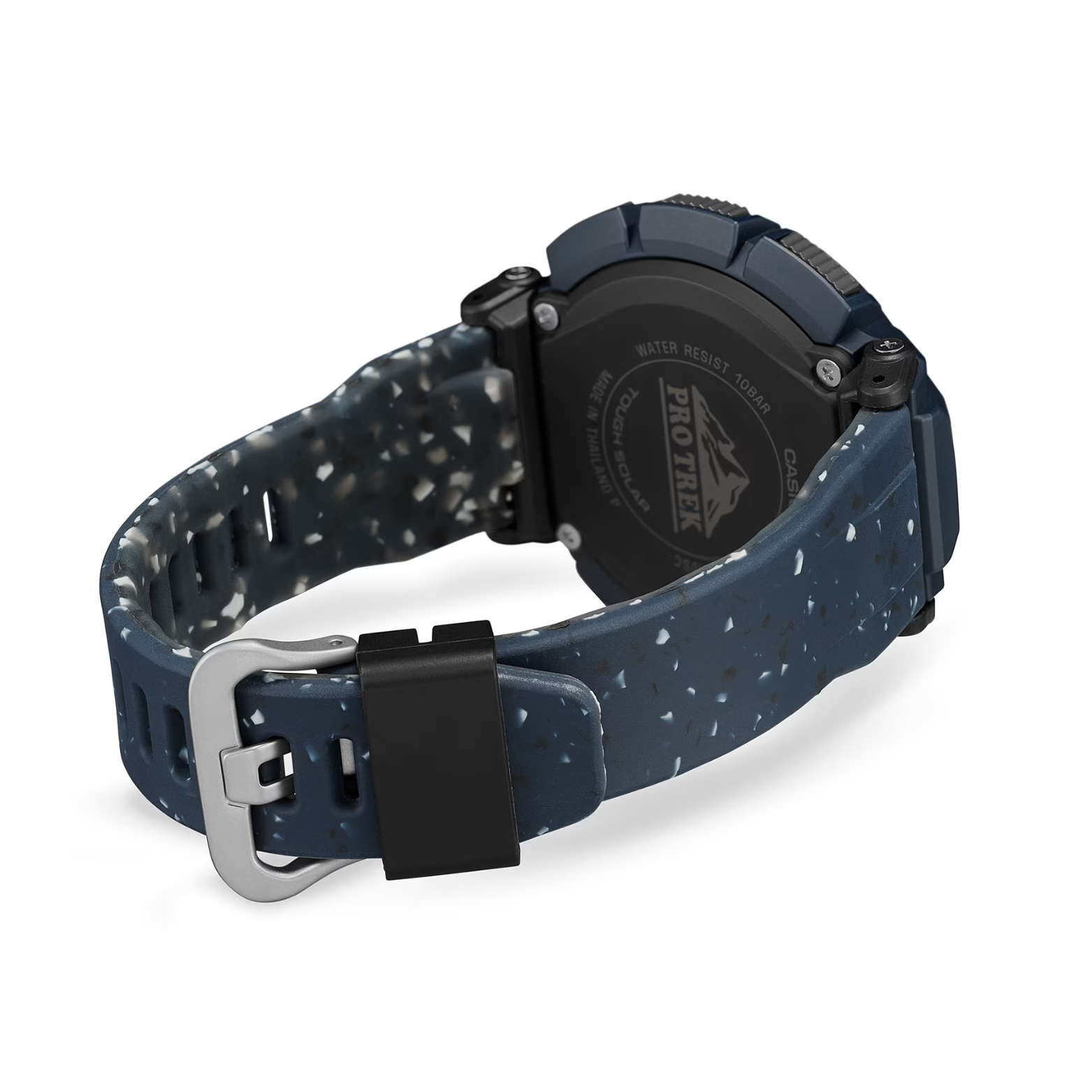 Casio Pro Trek PRG-340SC-2DR Men's Solar Outdoor Watch, Triple Sensor (Altimeter, Barometer, Compass), Bio-Based Resin Strap, Tough Solar, 100M Water Resistant