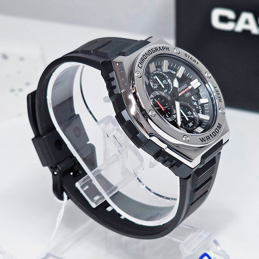 CASIO MWA-300H Series Standard Analog Men’s Watch – Stainless Steel Bezel, LED Light, 100M Water Resistance, Quartz Movement, Long Battery Life, Resin Case & Strap – Men’s Classic Sports Watch