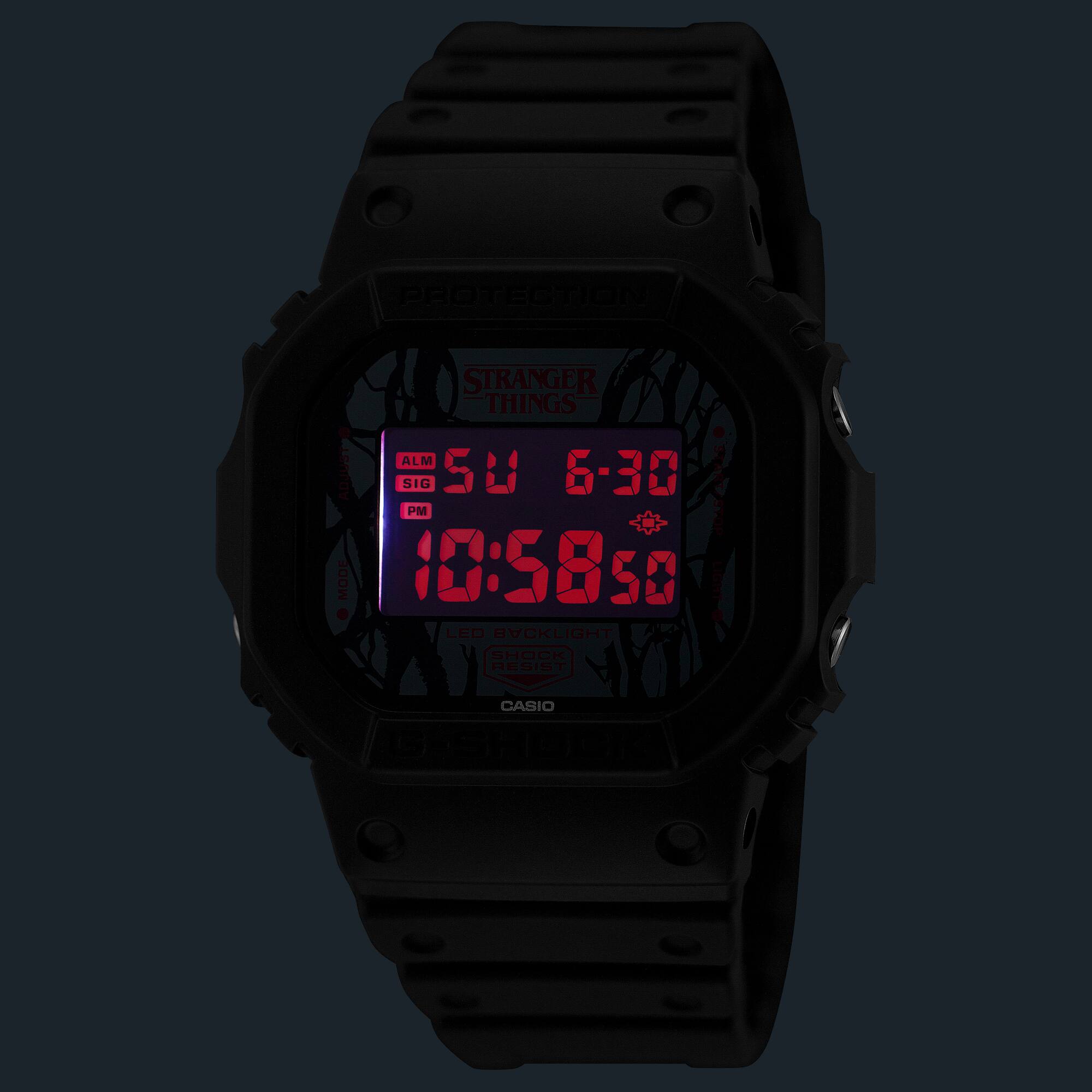 Casio G-SHOCK DW-5600STT-1DR Digital Watch for Men | Shock Resistant | 200M Water Resistant | LED Backlight | Stopwatch & Countdown Timer | Black Resin Strap