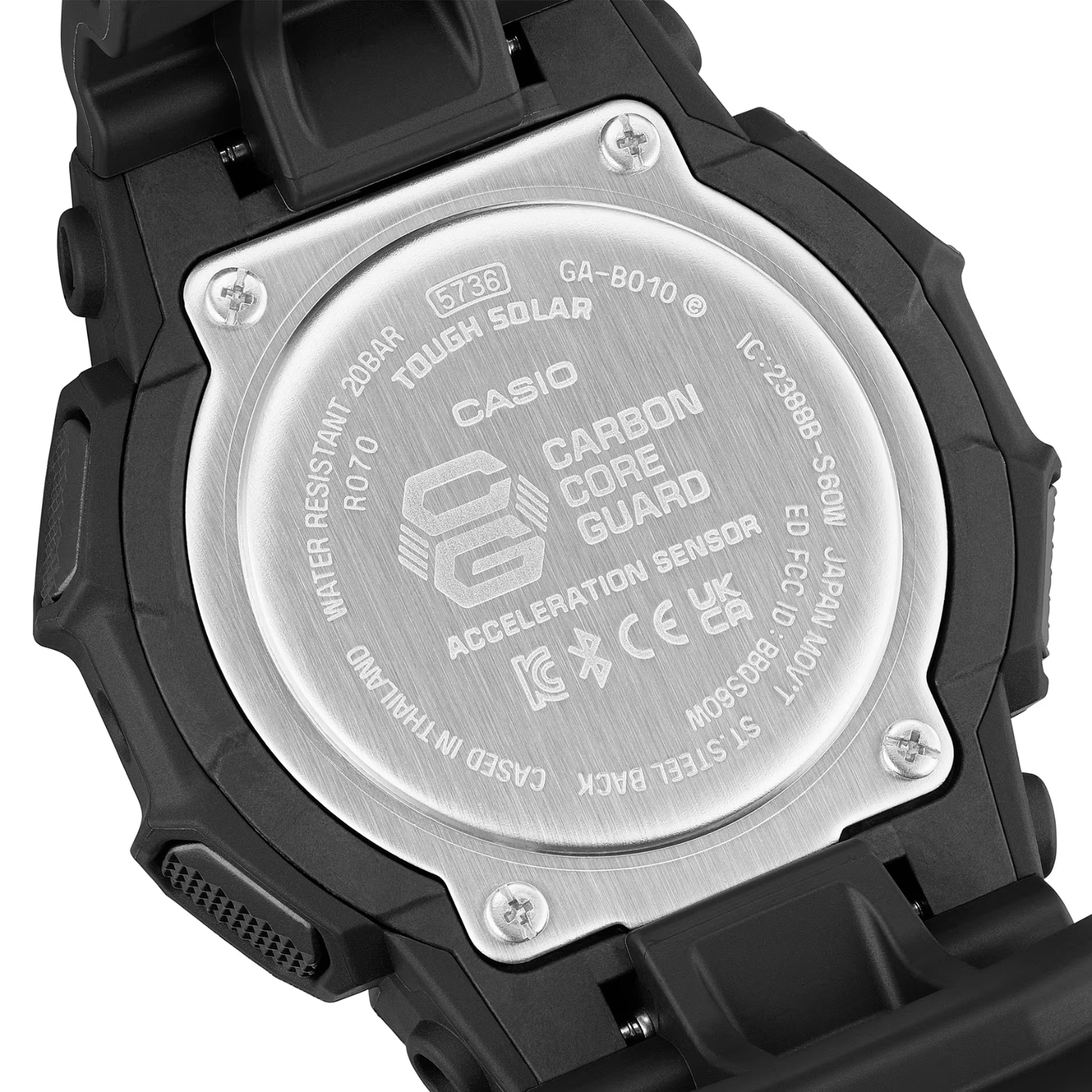 CASIO G-SHOCK GA-B010-1A1 Analog-Digital Men’s Watch, Shock Resistant, 200M Water Resistant, Black Resin Strap