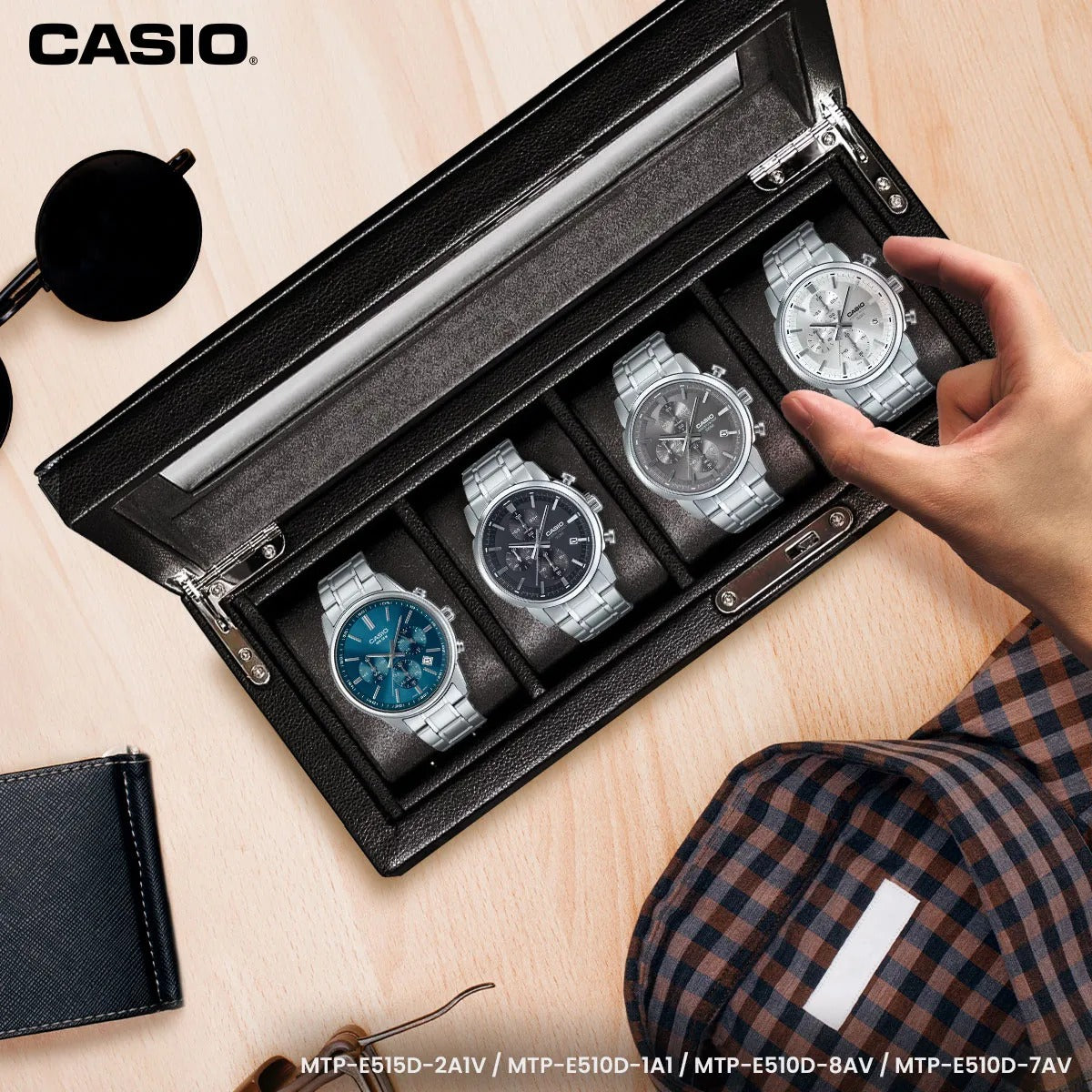 CASIO MTP-E510D-1A1VDF MODEL STANDARD ANALOG MEN'S WATCHES
