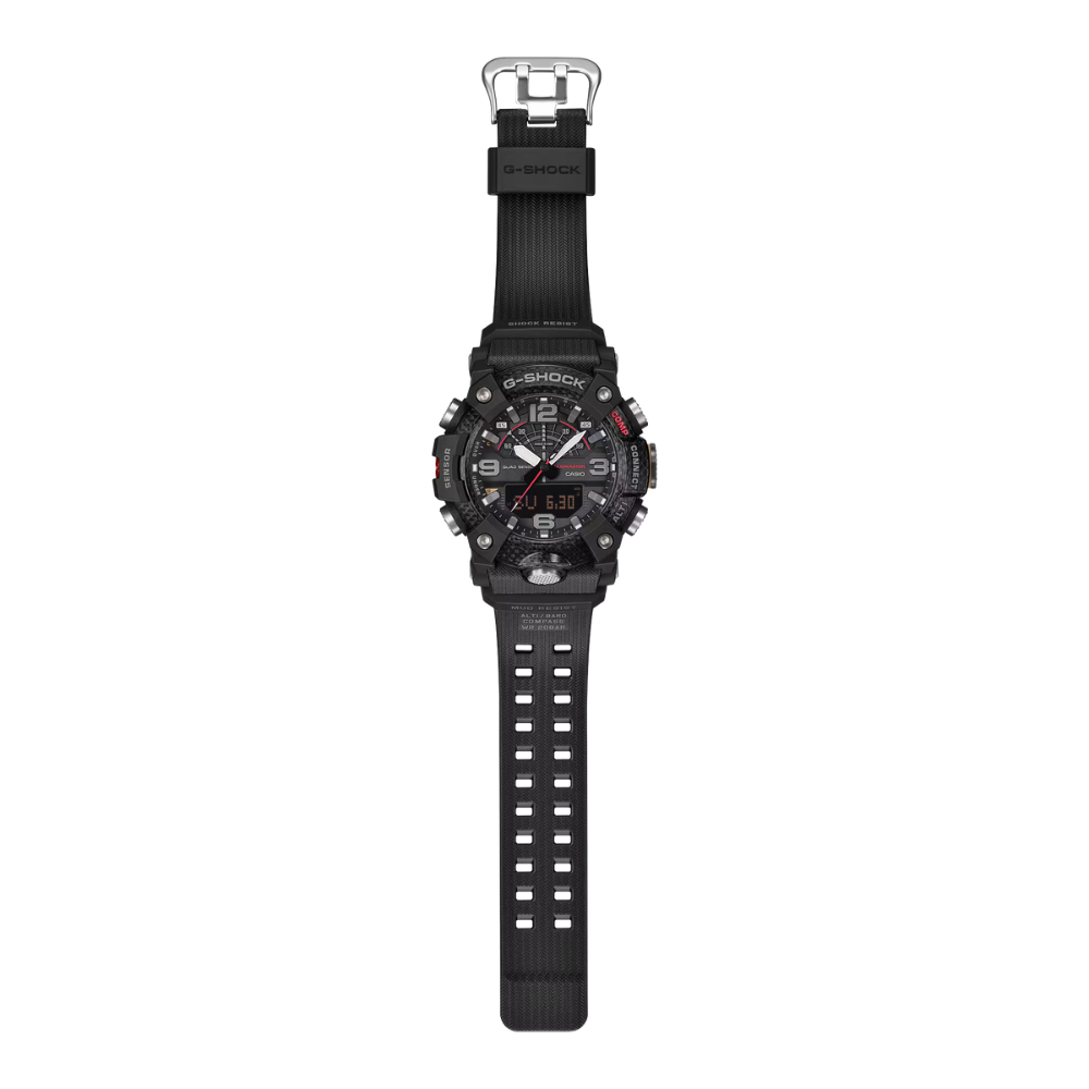 CASIO G-SHOCK GG-B100X-1ADR MUDMASTER Analog Digital Men's Watch Carbon Bezel Bluetooth Quad Sensor 200M Water Resistant