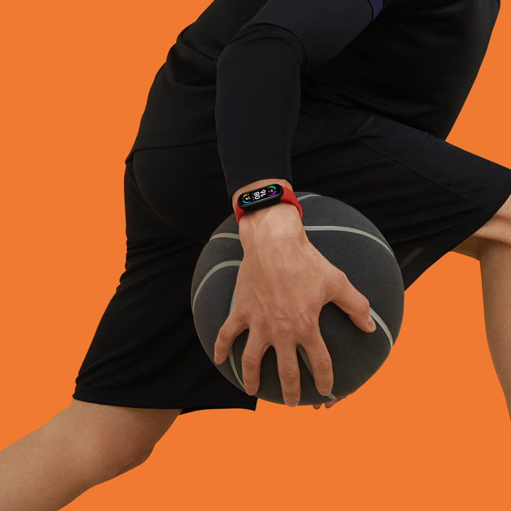 Xiaomi Mi Smart Band 6 – AMOLED Full-Screen Display, SpO₂ & Heart Rate Monitoring, 30 Sports Modes, Sleep Tracking, 14-Day Battery Life, 5 ATM Waterproof – Black Fitness Smart Bracelet for Android & iOS