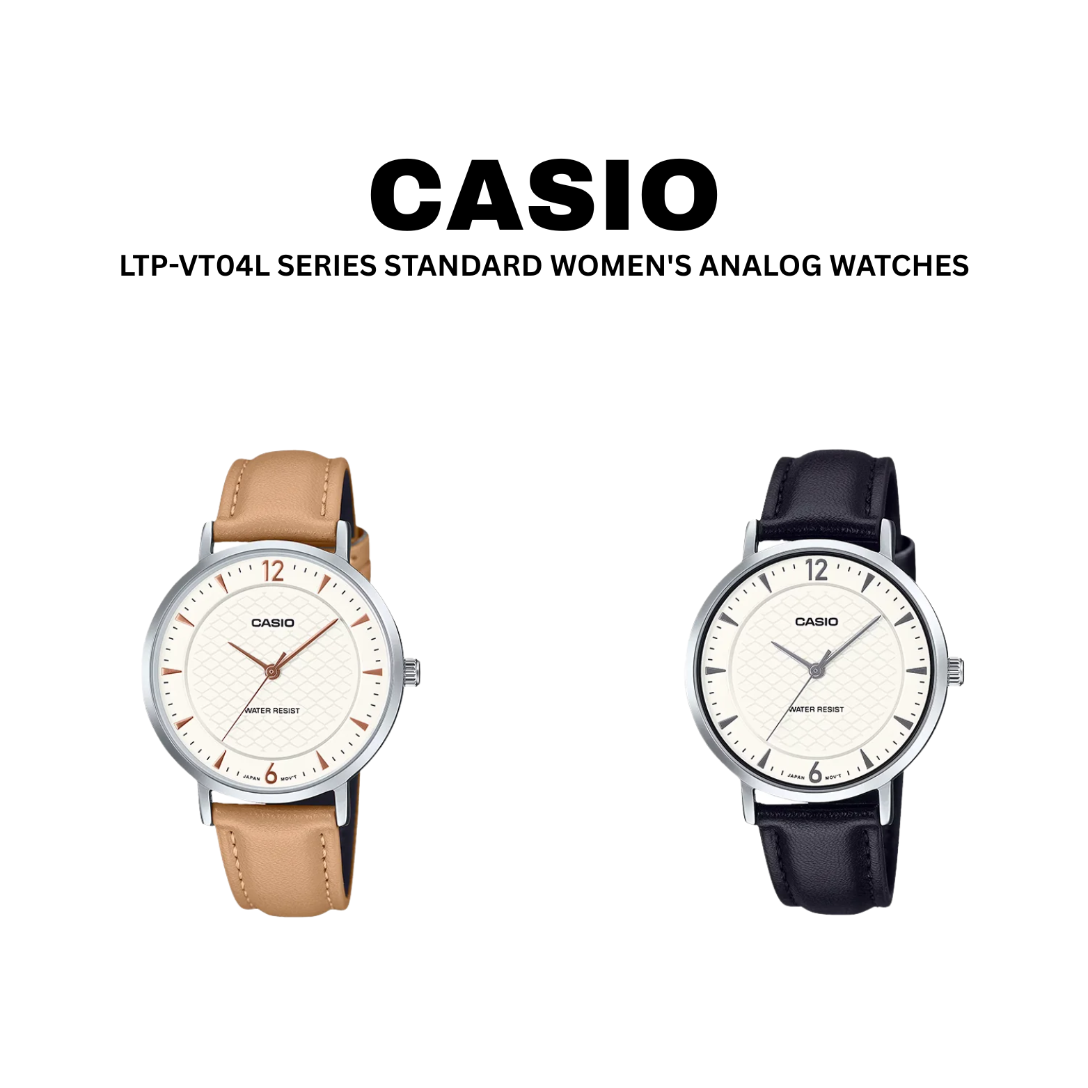 CASIO LTP-VT04L SERIES STANDARD WOMEN'S ANALOG WATCHES