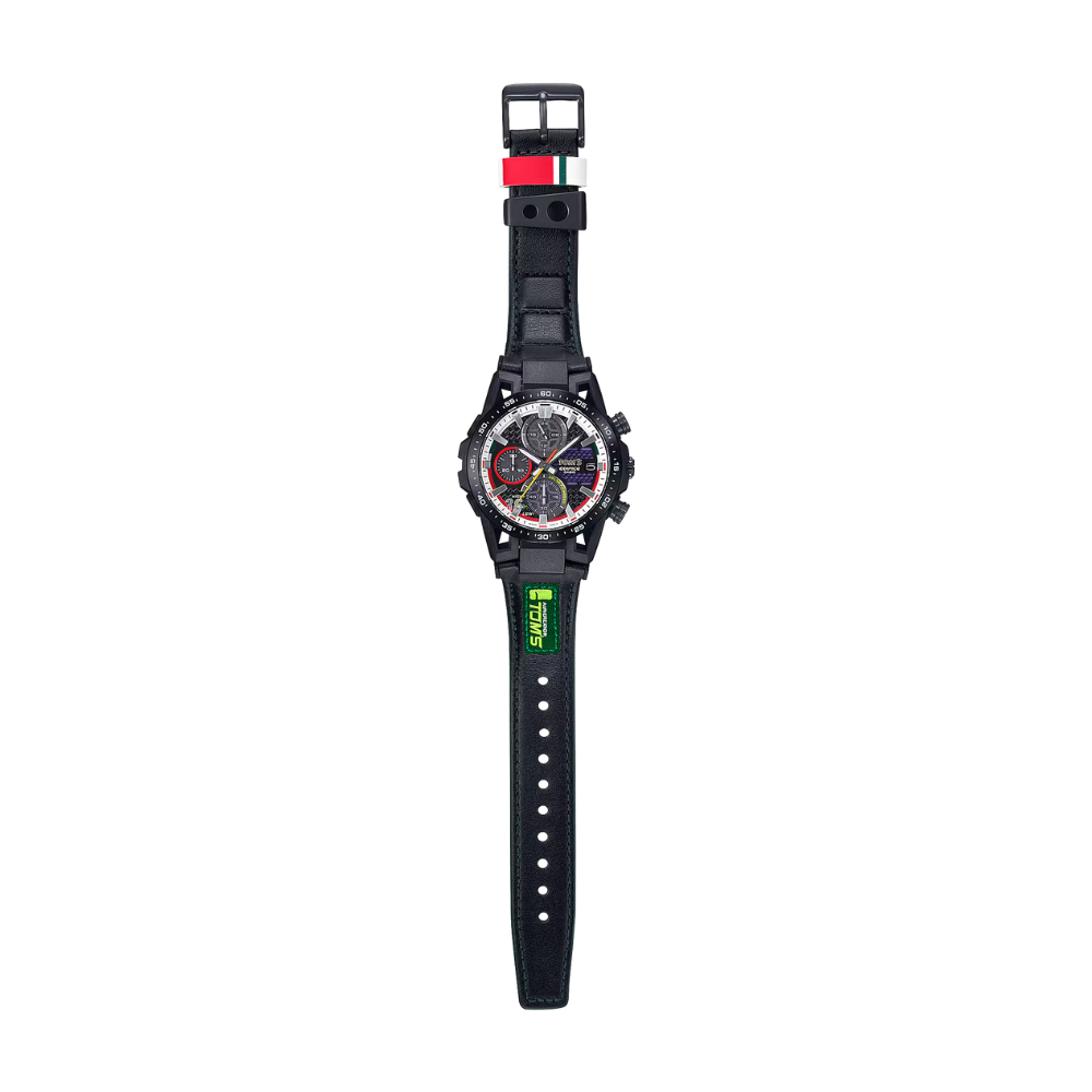 CASIO Edifice EFS-S641TMS-1A Solar Powered Chronograph Watch – Titanium Case & Band, Sapphire Crystal, 100M Water Resistance, Stopwatch, Date Display, Luminous Hands – Men’s Premium Sports & Business Watch