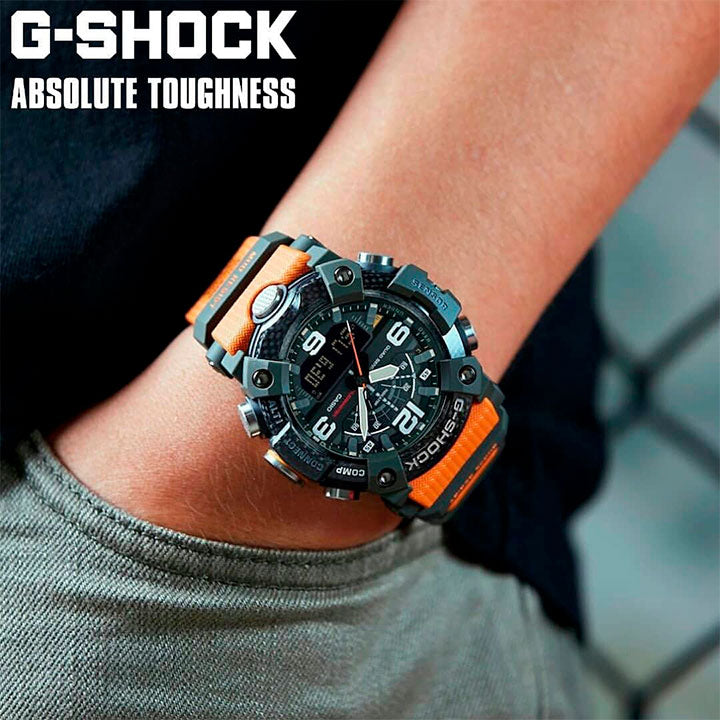 CASIO G-SHOCK MUDMASTER GG-B100-1A9 MASTER OF G Men's Watch – Bluetooth, Quad Sensor, Carbon Core Guard, Shock & Mud Resistant, 200M Water Resistant