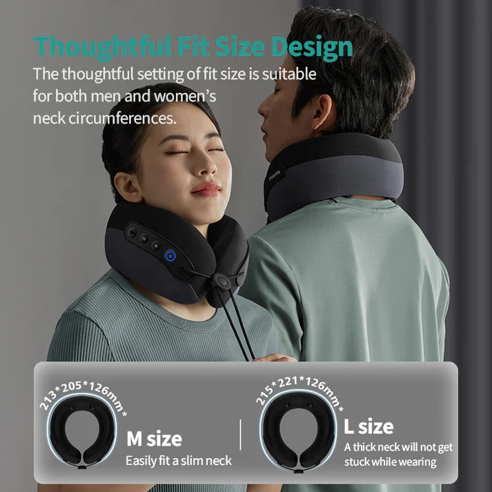 PHILIPS Wearable Neck Massager PPM3306 – Smart Heating Pulse Therapy for Neck & Shoulder Pain Relief, Lightweight, Cordless & Rechargeable