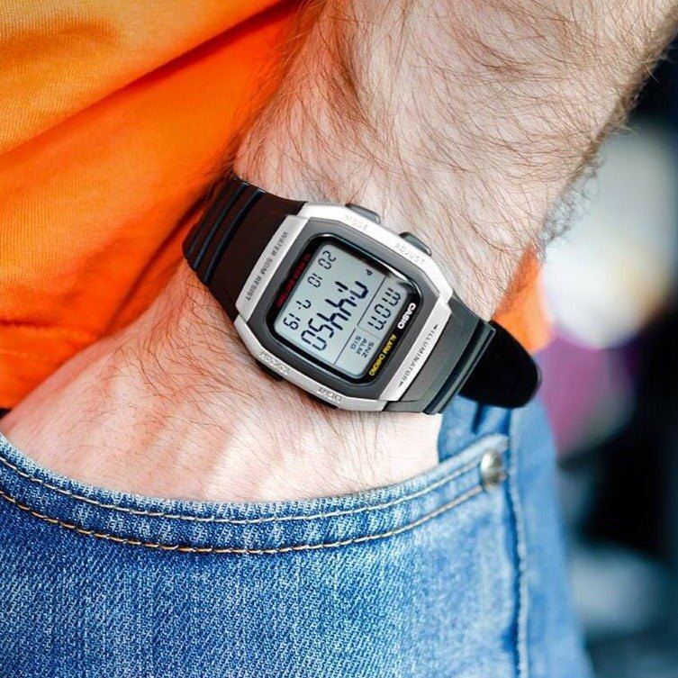 CASIO W-96H Series Standard Digital Watch – 10-Year Battery, Dual Time, LED Backlight, Stopwatch, Alarm, Full Auto Calendar, 50M Water Resistance – Men’s Classic Sports Digital Watch